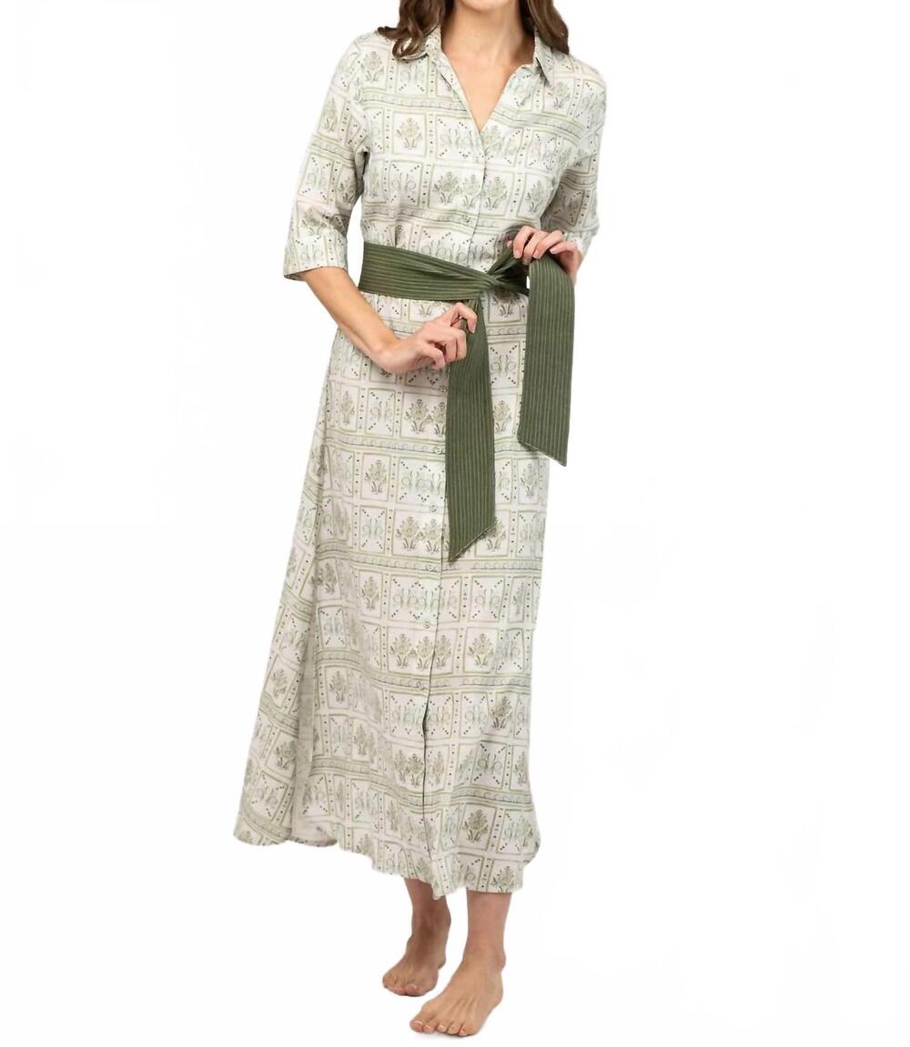 NEW BEAU & RO women's eloise dress in green